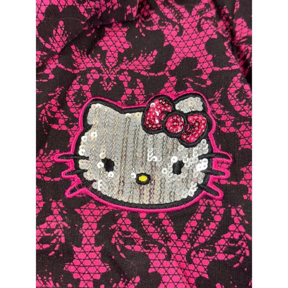 Hello Kitty Jacket Girl's Medium 7/8 Pink and Black Blazer button down - Picture 4 of 8